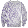 Purple New Zealand Puhoro Maori Tattoo Sweatshirt