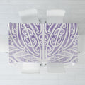 Purple New Zealand Puhoro Maori Tattoo Tablecloth