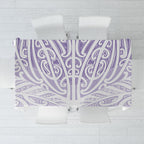 Purple New Zealand Puhoro Maori Tattoo Tablecloth
