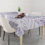 Purple New Zealand Puhoro Maori Tattoo Tablecloth