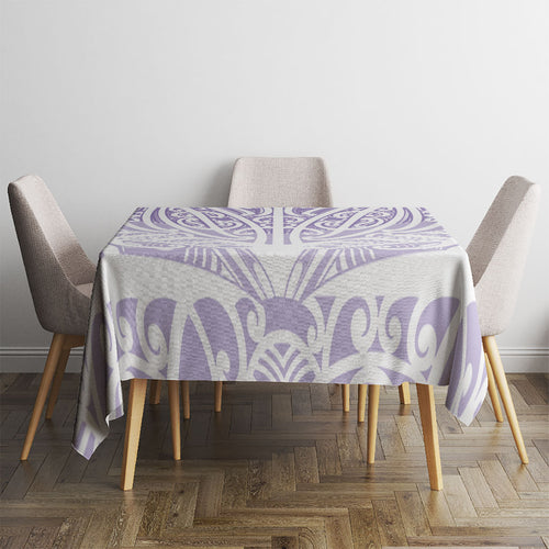 Purple New Zealand Puhoro Maori Tattoo Tablecloth