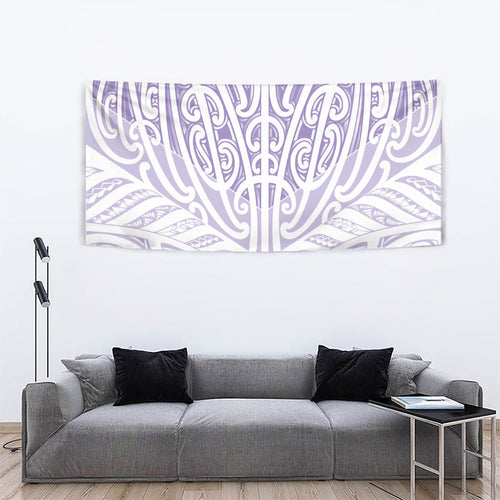 Purple New Zealand Puhoro Maori Tattoo Tapestry
