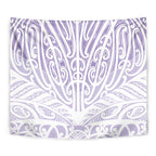 Purple New Zealand Puhoro Maori Tattoo Tapestry