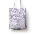 Purple New Zealand Puhoro Maori Tattoo Tote Bag
