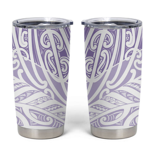 Purple New Zealand Puhoro Maori Tattoo Tumbler Cup