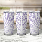 Purple New Zealand Puhoro Maori Tattoo Tumbler Cup