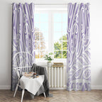 Purple New Zealand Puhoro Maori Tattoo Window Curtain