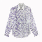Purple New Zealand Puhoro Maori Tattoo Women Casual Shirt