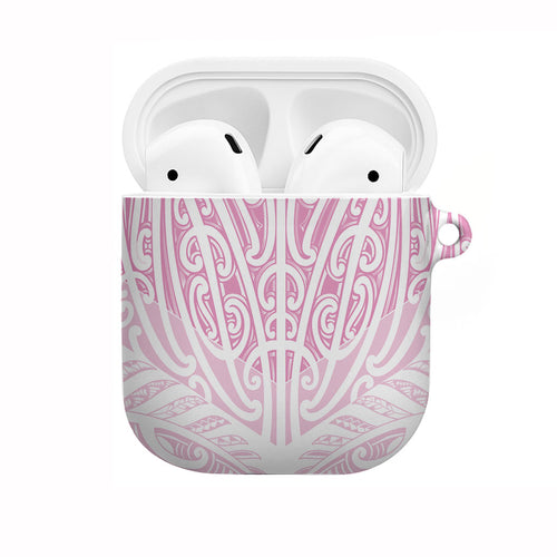Pink New Zealand Puhoro Maori Tattoo AirPods Case