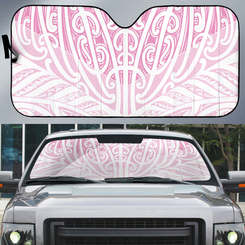 Pink New Zealand Puhoro Maori Tattoo Auto Sun Shade