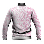 Pink New Zealand Puhoro Maori Tattoo Baseball Jacket