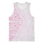 Pink New Zealand Puhoro Maori Tattoo Basketball Jersey