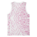 Pink New Zealand Puhoro Maori Tattoo Basketball Jersey