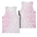 Pink New Zealand Puhoro Maori Tattoo Basketball Jersey
