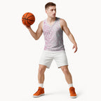 Pink New Zealand Puhoro Maori Tattoo Basketball Jersey