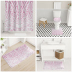 Pink New Zealand Puhoro Maori Tattoo Bathroom Set