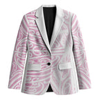 Pink New Zealand Puhoro Maori Tattoo Blazer