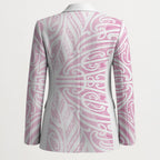 Pink New Zealand Puhoro Maori Tattoo Blazer