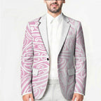 Pink New Zealand Puhoro Maori Tattoo Blazer