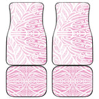 Pink New Zealand Puhoro Maori Tattoo Car Mats