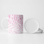 Pink New Zealand Puhoro Maori Tattoo Ceramic Mug