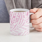 Pink New Zealand Puhoro Maori Tattoo Ceramic Mug