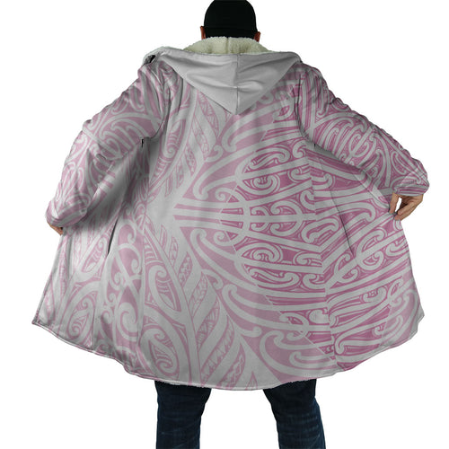 Pink New Zealand Puhoro Maori Tattoo Cloak