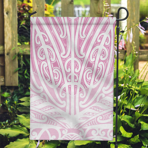 Pink New Zealand Puhoro Maori Tattoo Garden Flag