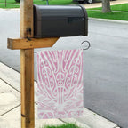 Pink New Zealand Puhoro Maori Tattoo Garden Flag