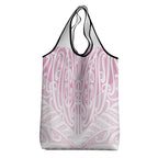 Pink New Zealand Puhoro Maori Tattoo Grocery Bag