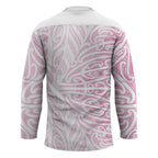 Pink New Zealand Puhoro Maori Tattoo Hockey Jersey