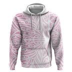Pink New Zealand Puhoro Maori Tattoo Hoodie