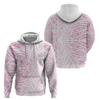 Pink New Zealand Puhoro Maori Tattoo Hoodie