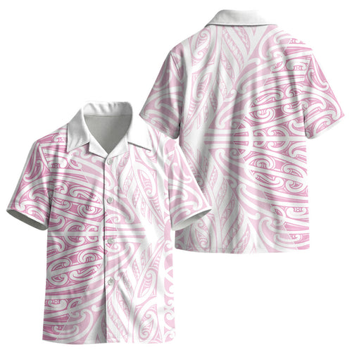 Pink New Zealand Puhoro Maori Tattoo Kid Hawaiian Shirt LT14