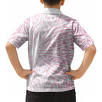 Pink New Zealand Puhoro Maori Tattoo Kid Hawaiian Shirt LT14