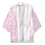Pink New Zealand Puhoro Maori Tattoo Kimono