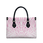 Pink New Zealand Puhoro Maori Tattoo Leather Bag
