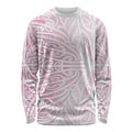 Pink New Zealand Puhoro Maori Tattoo Long Sleeve Shirt