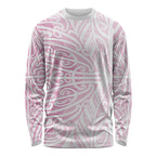 Pink New Zealand Puhoro Maori Tattoo Long Sleeve Shirt