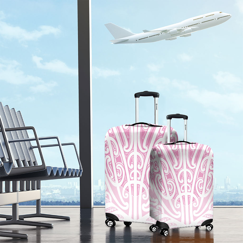 Pink New Zealand Puhoro Maori Tattoo Luggage Cover