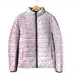 Pink New Zealand Puhoro Maori Tattoo Padded Jacket