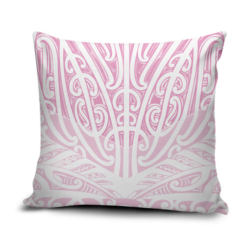 Pink New Zealand Puhoro Maori Tattoo Pillow Cover