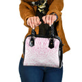 Pink New Zealand Puhoro Maori Tattoo Shoulder Handbag