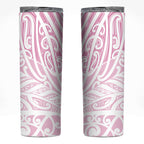 Pink New Zealand Puhoro Maori Tattoo Skinny Tumbler