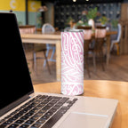 Pink New Zealand Puhoro Maori Tattoo Skinny Tumbler