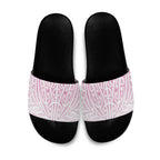 Pink New Zealand Puhoro Maori Tattoo Slide Sandals