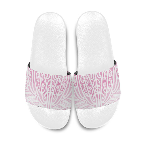 Pink New Zealand Puhoro Maori Tattoo Slide Sandals
