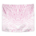 Pink New Zealand Puhoro Maori Tattoo Tapestry