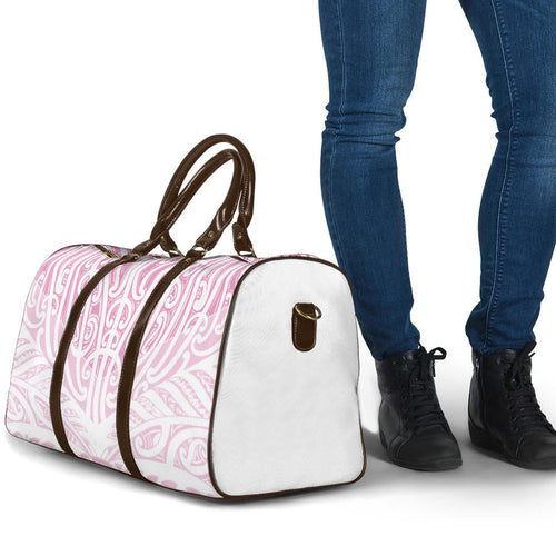Pink New Zealand Puhoro Maori Tattoo Travel Bag