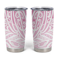 Pink New Zealand Puhoro Maori Tattoo Tumbler Cup